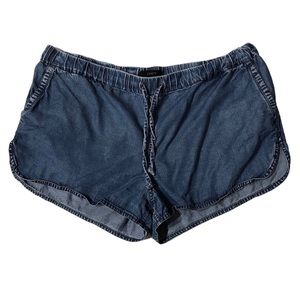 J. Crew M denim shorts drawstring